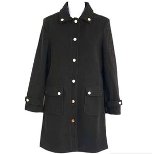 Military Inspired Black Coat by Dèluc